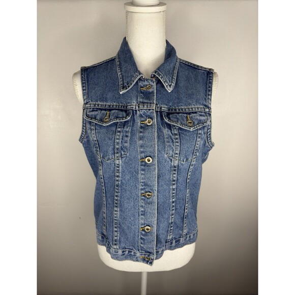 Sundance Jackets & Blazers - Sundance Denim Vest Medium Cotton Trucker Jean Casual Sleeveless